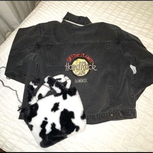 Hard Rock Cafe Black denim jacket